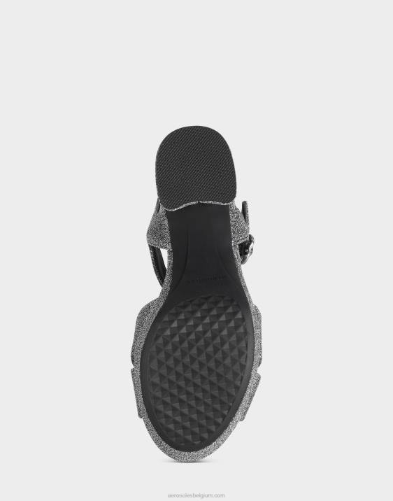 sandaal zilver metallic stof Aerosoles 0V00343 vrouwen