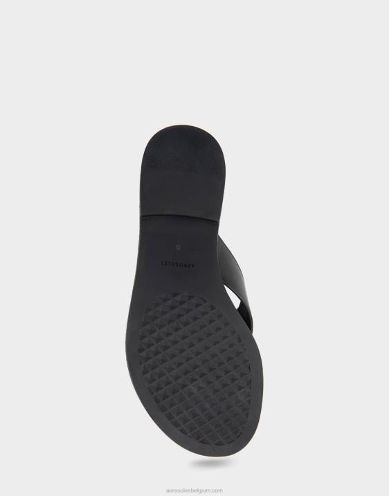 sandaal zwart echt leer Aerosoles 0V00450 vrouwen