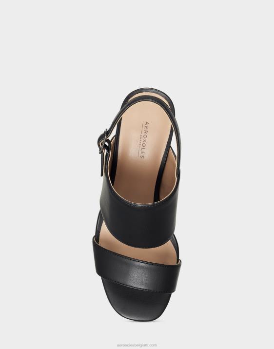 sandaal zwart kunstleer Aerosoles 0V00428 vrouwen