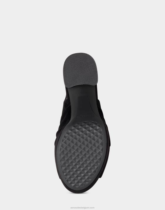 sandaal zwart kunstsuède Aerosoles 0V00392 vrouwen