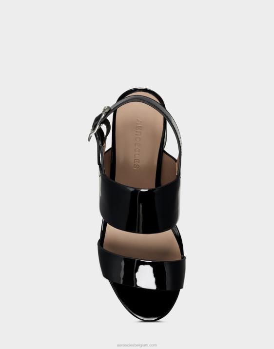 sandaal zwart lak Aerosoles 0V00350 vrouwen