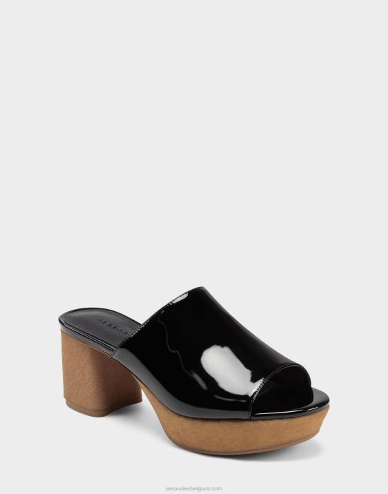 sandaal zwart lak Aerosoles 0V00383 vrouwen