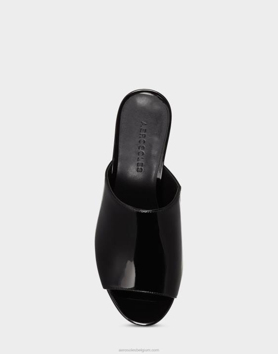 sandaal zwart lak Aerosoles 0V00383 vrouwen
