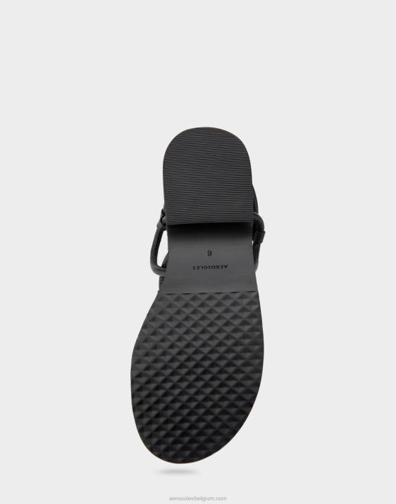 sandaal zwart leer Aerosoles 0V00398 vrouwen