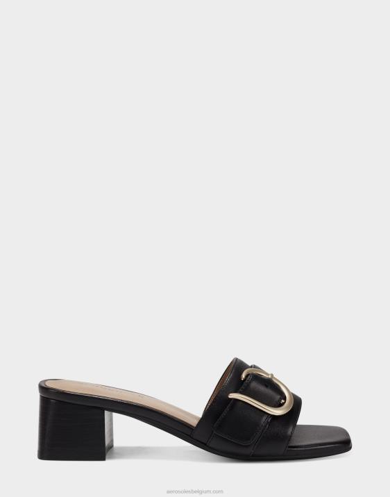 sandaal zwart leer Aerosoles 0V00434 vrouwen
