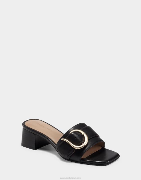 sandaal zwart leer Aerosoles 0V00434 vrouwen