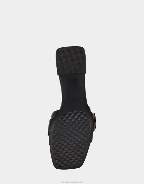 sandaal zwart leer Aerosoles 0V00434 vrouwen