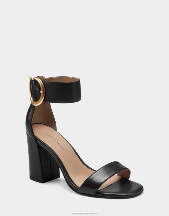 sandaal zwart leer Aerosoles 0V00439 vrouwen