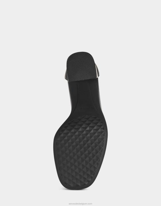 sandaal zwart leer Aerosoles 0V00439 vrouwen