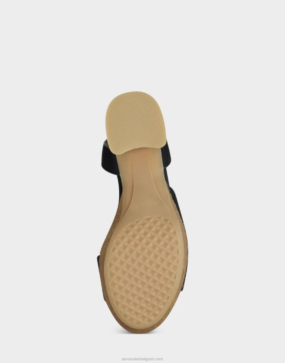 sandaal zwart nubuck Aerosoles 0V00385 vrouwen