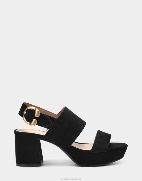 sandaal zwart suède Aerosoles 0V00351 vrouwen