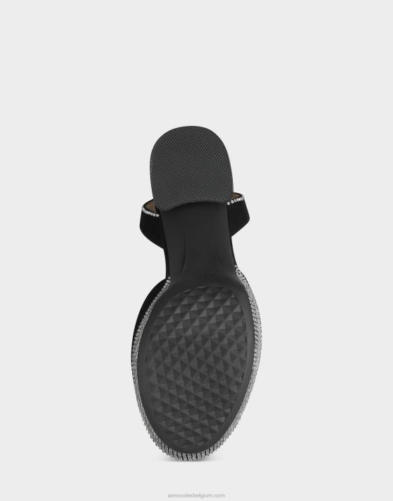 sandaal zwart suède Aerosoles 0V00370 vrouwen