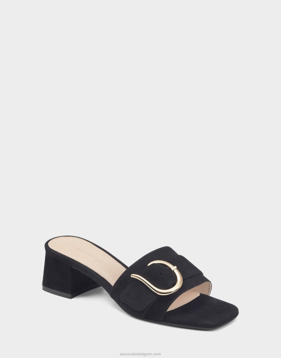sandaal zwart suède Aerosoles 0V00432 vrouwen