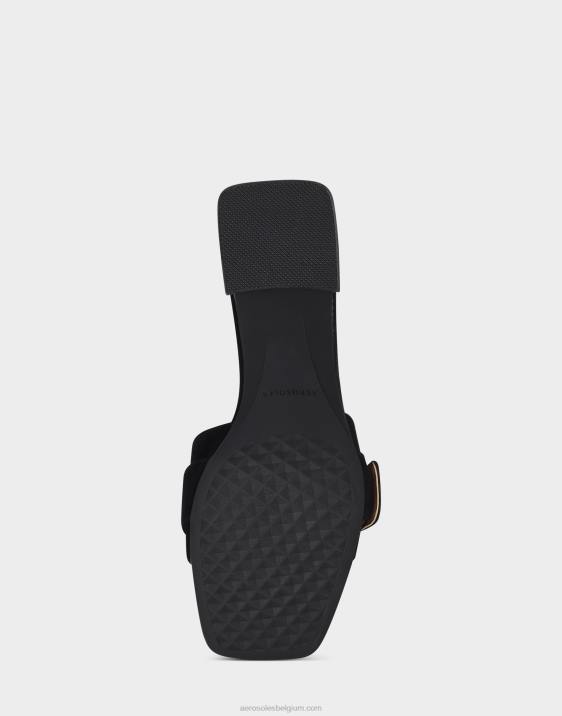 sandaal zwart suède Aerosoles 0V00432 vrouwen