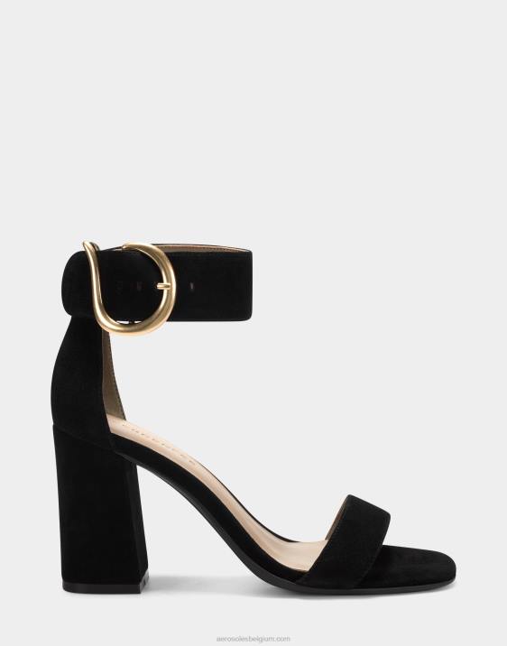 sandaal zwart suède Aerosoles 0V00438 vrouwen