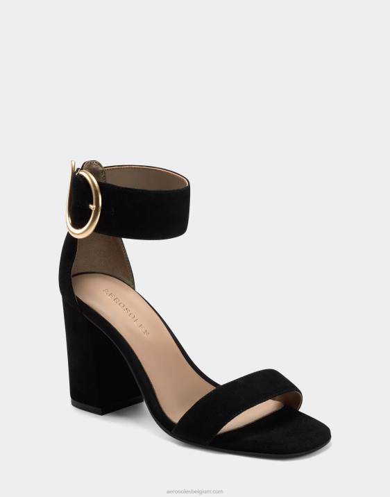 sandaal zwart suède Aerosoles 0V00438 vrouwen