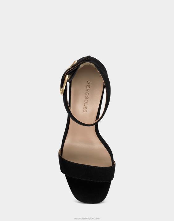 sandaal zwart suède Aerosoles 0V00438 vrouwen