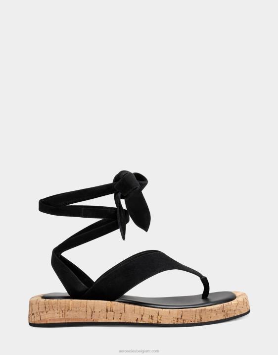 sandaal zwart suède Aerosoles 0V00477 vrouwen