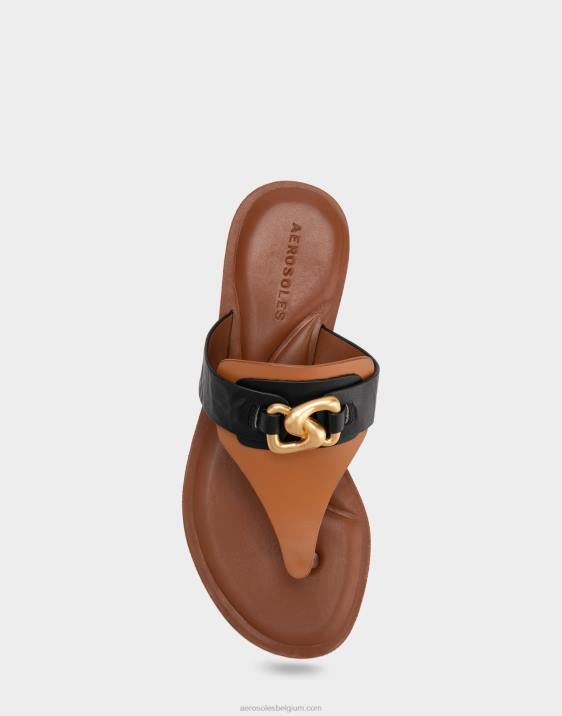 sandaalbruin comboleer Aerosoles 0V00448 vrouwen