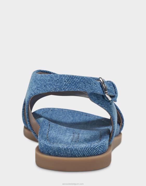 platte sandaal denim blauw Aerosoles 0V00473 vrouwen