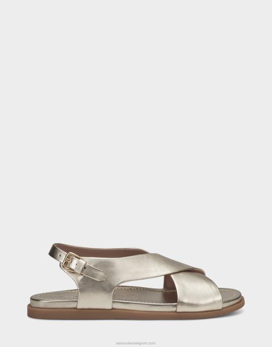 platte sandaal goud kunstleer Aerosoles 0V00471 vrouwen