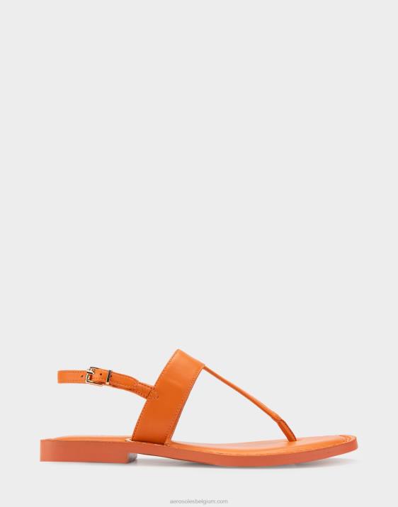 platte sandaal mandarijn leer Aerosoles 0V00456 vrouwen