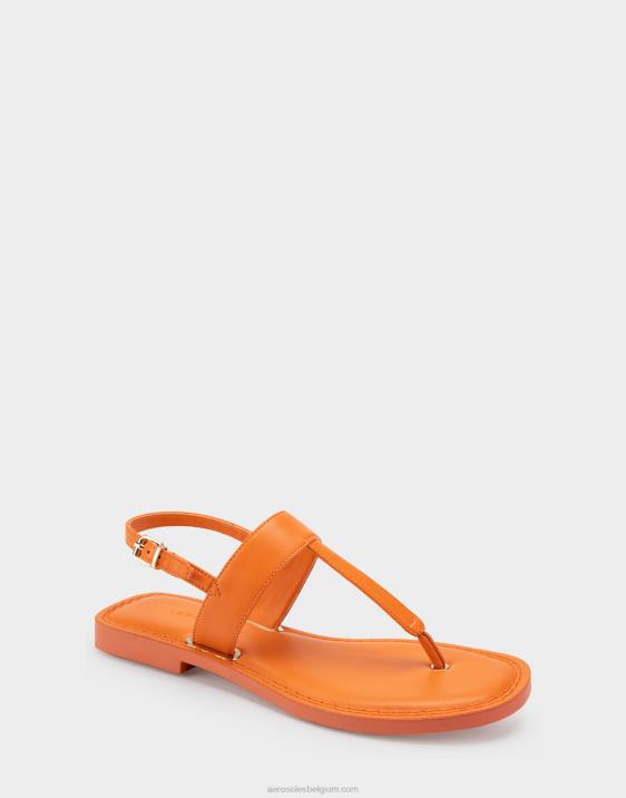 platte sandaal mandarijn leer Aerosoles 0V00456 vrouwen