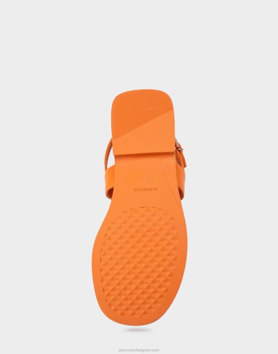 platte sandaal mandarijn leer Aerosoles 0V00456 vrouwen