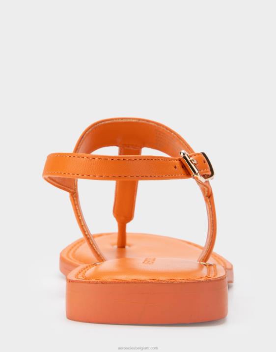 platte sandaal mandarijn leer Aerosoles 0V00456 vrouwen