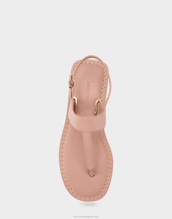 platte sandaal natuurlijk leer Aerosoles 0V00457 vrouwen