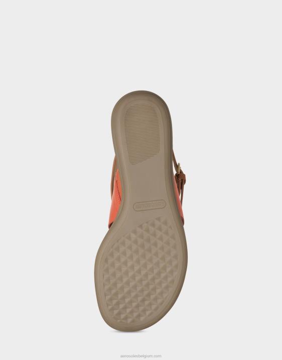 platte sandaal oranje kunstleer Aerosoles 0V00462 vrouwen