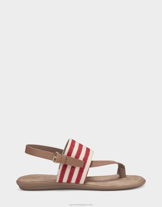 platte sandaal rode streep Aerosoles 0V00466 vrouwen