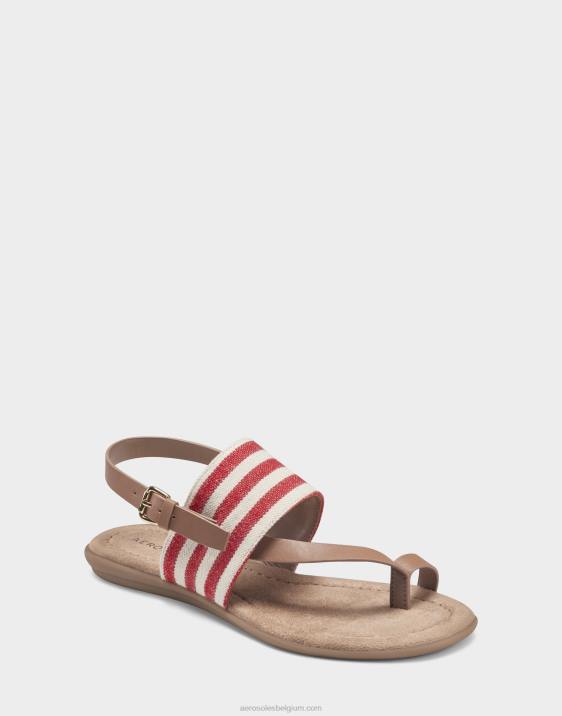 platte sandaal rode streep Aerosoles 0V00466 vrouwen