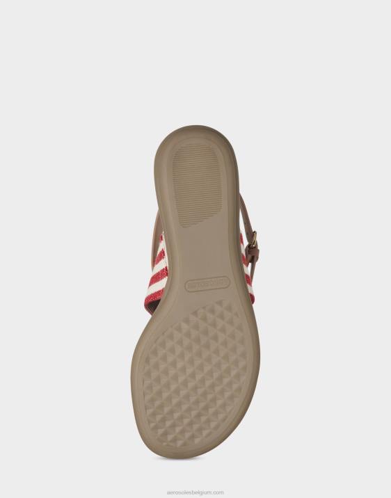 platte sandaal rode streep Aerosoles 0V00466 vrouwen