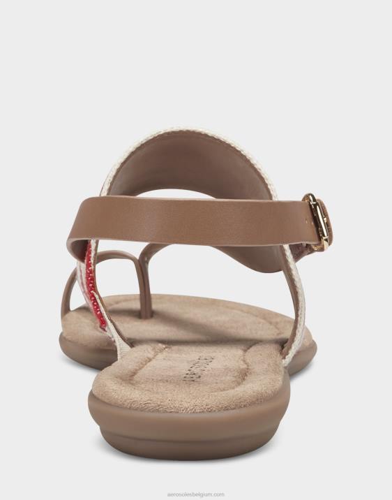 platte sandaal rode streep Aerosoles 0V00466 vrouwen