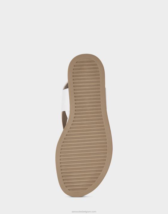 platte sandaal wit kunstleer Aerosoles 0V00469 vrouwen