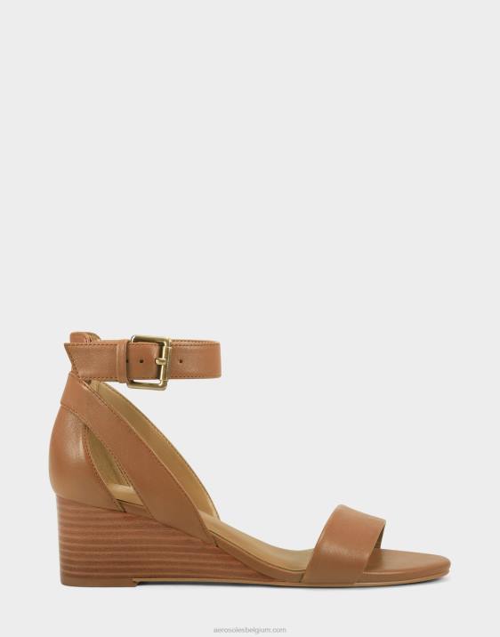 sleehak sandaal bruin leer Aerosoles 0V00332 vrouwen