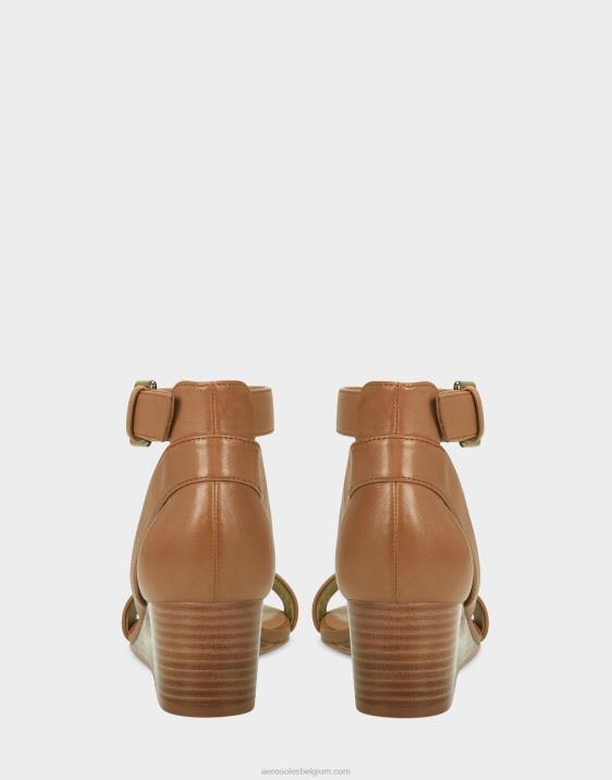sleehak sandaal bruin leer Aerosoles 0V00332 vrouwen