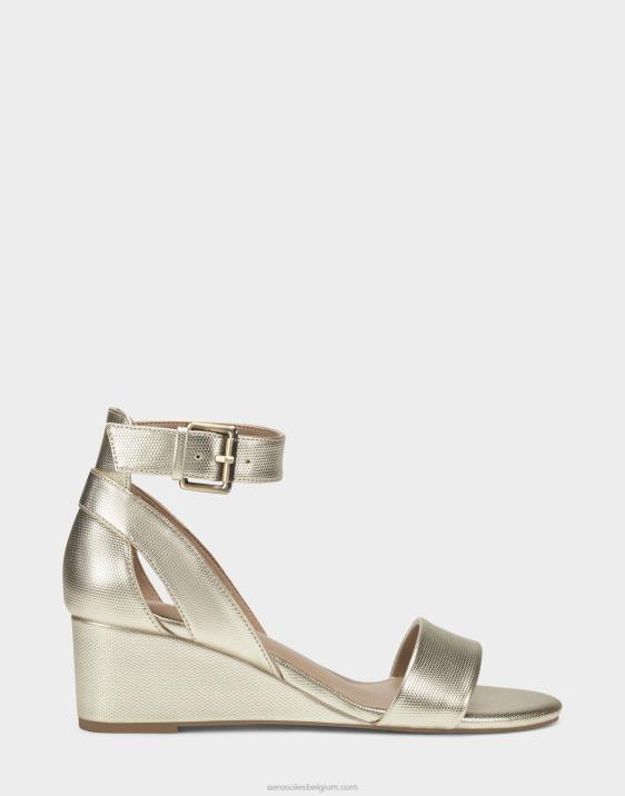 sleehak sandaal goud metallic Aerosoles 0V00333 vrouwen