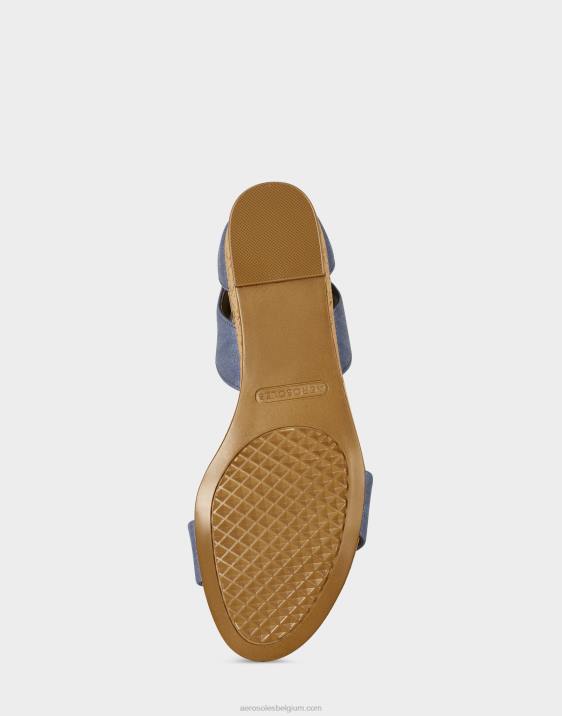 sleehak sandaal midden blauw Aerosoles 0V00330 vrouwen