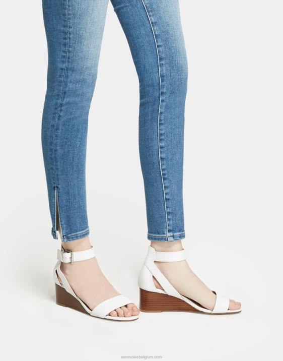 sleehak sandaal midden blauw Aerosoles 0V00330 vrouwen