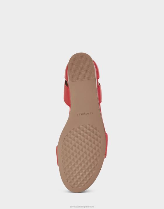 sleehak sandaal rood leer Aerosoles 0V00324 vrouwen