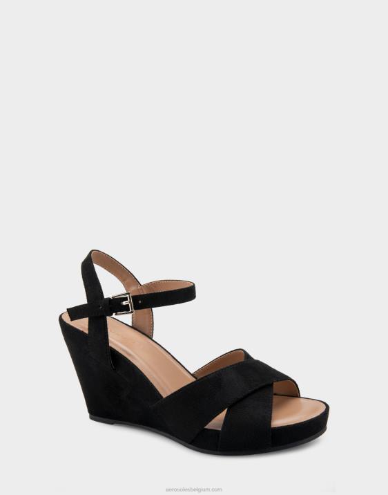 sleehak zwart imitatie suède Aerosoles 0V00320 vrouwen