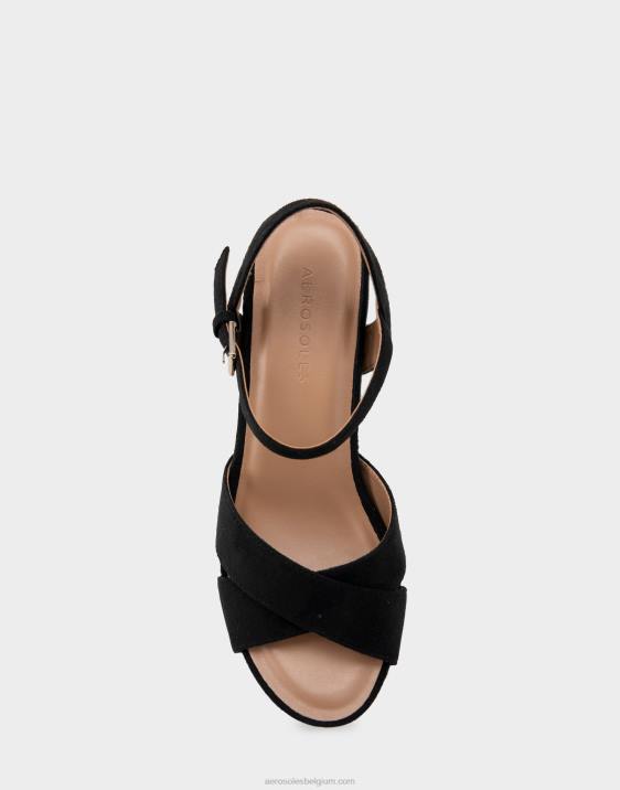 sleehak zwart imitatie suède Aerosoles 0V00320 vrouwen