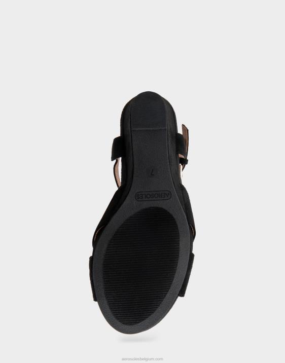 sleehak zwart imitatie suède Aerosoles 0V00320 vrouwen