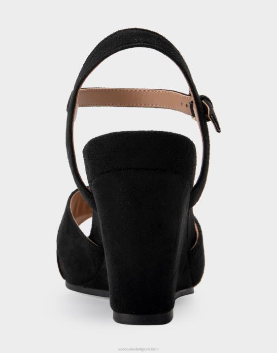 sleehak zwart imitatie suède Aerosoles 0V00320 vrouwen