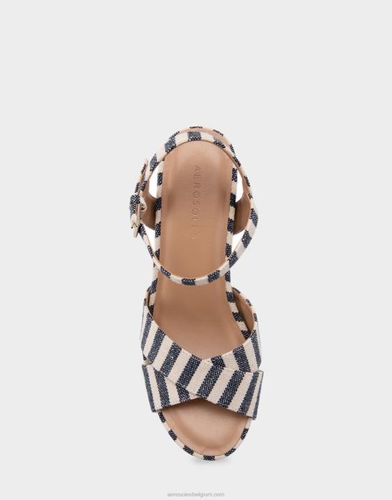wedge donkerblauwe streep Aerosoles 0V00312 vrouwen