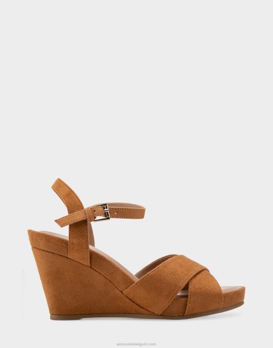 wedge tan imitatie suède Aerosoles 0V00315 vrouwen