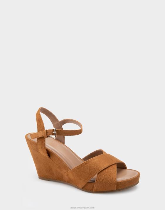 wedge tan imitatie suède Aerosoles 0V00315 vrouwen