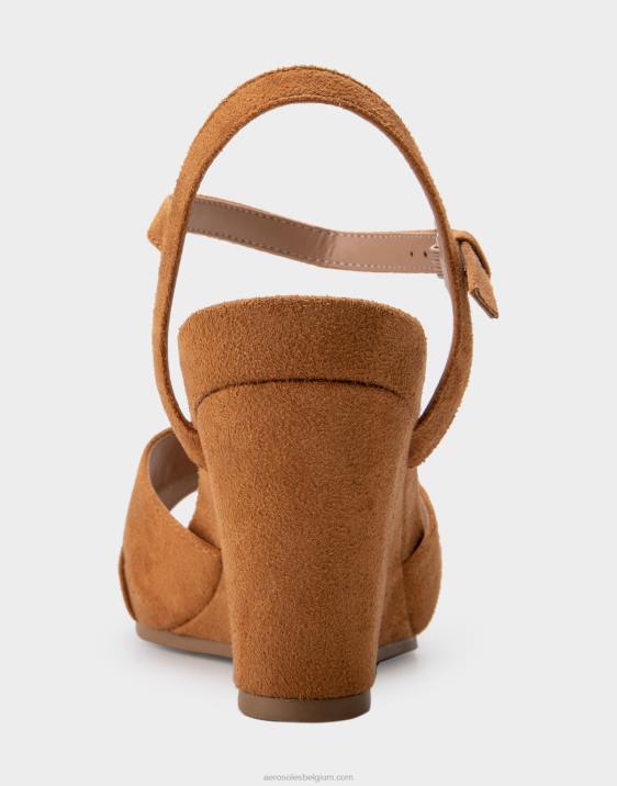wedge tan imitatie suède Aerosoles 0V00315 vrouwen